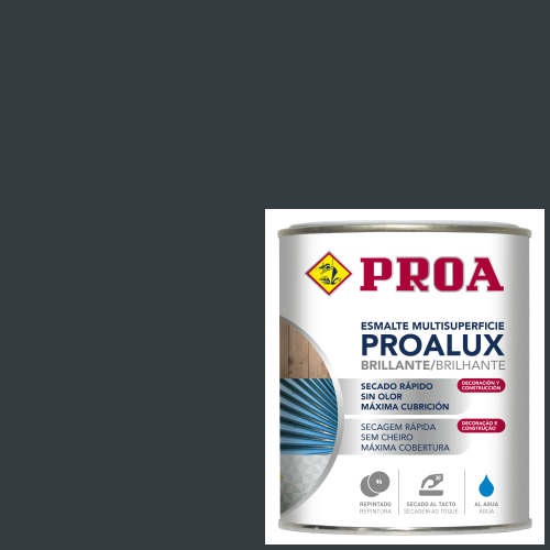 Esmalte al agua multiadherente. Brillante. PROALUX. ral 7016
